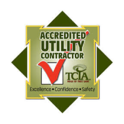 Accredited Utility Contractor TCIA badge logo